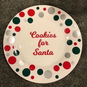 Handmade Cookies for Santa plate